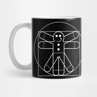 Gingerbread Man Da Vinci (white print) Mug